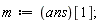 m := ans[1];