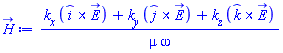 (k__x*Physics:-Vectors:-`&x`(_i, E_)+k__y*Physics:-Vectors:-`&x`(_j, E_)+k__z*Physics:-Vectors:-`&x`(_k, E_))/(mu*omega)