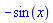 -sin(x)