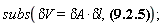 subs(`&delta;V` = `&delta;A`*`&delta;l`, `&delta;u` = ((1/2)*varepsilon*Physics[Vectors][Norm](E__field_(x, y, z, t))^2+(1/2)*mu*Physics[Vectors][Norm](H__field_(x, y, z, t))^2)*`&delta;V`)