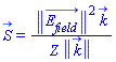 S_(x, y, z, t) = Physics:-Vectors:-Norm(E__field_(x, y, z, t))^2*k_/(Z*Physics:-Vectors:-Norm(k_))