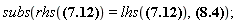 subs(rhs(c = 1/(mu*varepsilon)^(1/2)) = lhs(c = 1/(mu*varepsilon)^(1/2)), E/B = 1/(mu*varepsilon)^(1/2))