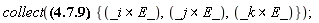 collect((Physics[Vectors][`&x`](_i, E_)*Physics[Vectors][`.`](diff(k_(x, y, z), x), r_(x, y, z))+Physics[Vectors][`&x`](_i, E_)*Physics[Vectors][`.`](k_(x, y, z), diff(r_(x, y, z), x))+Physics[Vectors][`&x`](_j, E_)*Physics[Vectors][`.`](diff(k_(x, y, z), y), r_(x, y, z))+Physics[Vectors][`&x`](_j, E_)*Physics[Vectors][`.`](k_(x, y, z), diff(r_(x, y, z), y))+Physics[Vectors][`&x`](_k, E_)*Physics[Vectors][`.`](diff(k_(x, y, z), z), r_(x, y, z))+Physics[Vectors][`&x`](_k, E_)*Physics[Vectors][`.`](k_(x, y, z), diff(r_(x, y, z), z)))/(mu*omega), {`&x`(_i, E_), `&x`(_j, E_), `&x`(_k, E_)})