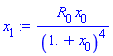 x[1] := R[0]*x[0]/(1.+x[0])^4