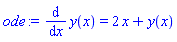 diff(y(x), x) = 2*x+y(x)