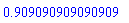 .909090909090909