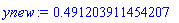 ynew := .491203911454207