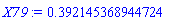 HFloat(0.3921453689447236)