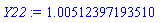 HFloat(1.0051239719350966)