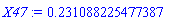 HFloat(0.23108822547738694)