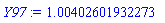 HFloat(1.0040260193227308)