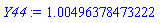 HFloat(1.0049637847322237)