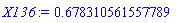 HFloat(0.6783105615577889)