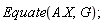 Equate(Typesetting:-delayDotProduct(A, X), G);