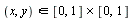 `in`(x, y, `&x`([0, 1], [0, 1]))