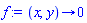 proc (x, y) options operator, arrow; 0 end proc