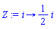 proc (i) options operator, arrow; (1/2)*i end proc