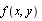 f(x, y)
