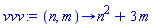 proc (n, m) options operator, arrow; n^2+3*m end proc