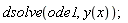 dsolve(ode1, y(x))