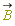 `#mover(mi("B",mathcolor = "olive"),mo("&rarr;"))`