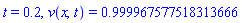 t = .2, v(x, t) = .999967577518313666