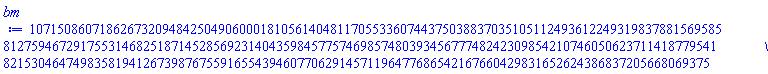 10715086071862673209484250490600018105614048117055336074437503883703510511249361224931983788156958581275946729175531468251871452856923140435984577574698574803934567774824230985421074605062371141877954182153046474983581941267398767559165543946077062914571196477686542167660429831652624386837205668069375