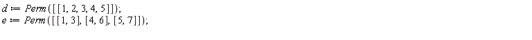 d := Perm([[1, 2, 3, 4, 5]]);