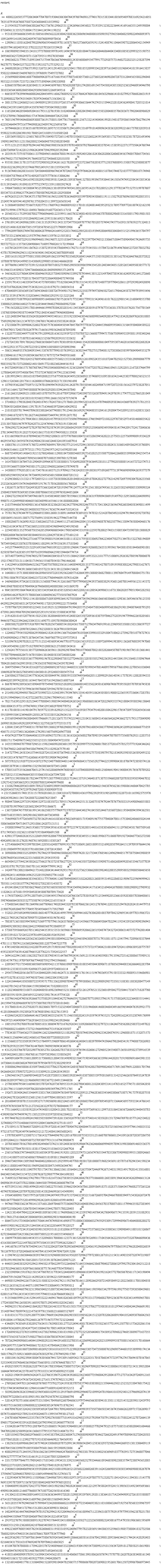 restart; A := 4800222650537772063404778478071930463063047643976074698127740178315383344188569548970831692542160517635107939267608758873243688648318539982*alpha^90-21195458275569506638826674217367612986253112342696610456021731933913238222364414169166355124959800487104961313355271880417533441245941198232*alpha^89-95318339566686354918150856109656222283804258883623886965468800105898592759635640602509022496809397110952699514109234824097473807608998978436*alpha^88-129096111050162848798209690659546605978116587176652736692659191152414087411046459073220064542154949662057941602405932137022223257032653539420*alpha^87+1065908985594835134181377378088599781491149459745820108447106426844686440433400108583299932551987553495468362572902450711326739351199276385464*alpha^86+3940368231779917189933447157544786366769446801243056080695547799177329207573146027220232512582873949627877170484325732237815392182712753292132*alpha^85+2468028826123786371992152672124512914052265250411708185528999334228397161040518196845410159164150379502221004685546987605313976889175495727802*alpha^84-25569900858046160877600690420751671661954377007160305736012273683265469020672873312844563580229684898532215550917235721306375718989641090338988*alpha^83-82866550706164182658481511434445699768170562020872012742801691545754588243053302523632946093494679838103365643600286058042938965868522669349516*alpha^82-46658597763994946600024620445499116862768892523325766424760410618456329666141010279925786682663191971209080227047435540917039743440671356304132*alpha^81+380133761224868251611049809523953350197265371493993066336447427435153944232810245624988417285521014490623435951049320914358767405739504598821800*alpha^80+1165204346205048692041617931122761938131024084442288284394010485550328048035706383671790204889860290725278996176066898615714748463844664724252308*alpha^79+760519679954046886893008736191758051504776175666881256713321454048419928154810739306554047862796194622503464947973167794098826254095742256956734*alpha^78-3879446626113536351687059938126957155335067129416991331697910140989634383632039922166173788328393189598223109220639019817080524531889155105085268*alpha^77-12053695580251125601768107915849057272651140705350685522326822459536938517327565583238178728169349619890184076511231586288823340684875925802858400*alpha^76-9571123125553029702941467482966598035636393707014005879270664803033785411538595223713773504247687442206736904721422812190624249473942990285392944*alpha^75+28359191737550758061133798849651668867888194102519892405206182430628200632606034563740057086573456169679682173376809439176648387227348668328101050*alpha^74+95558130613178135710373729005022934261162178208597233723667582058377125037688895155085792258080387739261022362992293337466798524919153813359341976*alpha^73+91367440106288316101724506448089667463470724637392079764624301488015187843744872103777730010717494895558847587966167973148920733875777656153006246*alpha^72-148187295942384165903302892598039581526428138938766413278019939675938445341505674749325843453853436015139354691191098101977752374721359118883927428*alpha^71-590647360021545308047452539928621381093954749341289126595142317032805212913777033477152755199787607805347331839062577426435780500748298281282938804*alpha^70-667426352319170434371578079955619652189078363460958559978905450860119111158279207609658059020853551252495743695941402987613750204351139972265658148*alpha^69+513886493889657556671920377511766974219460089102117010110240814403952932317695776977261807432162198340751999413797922118490176486191607726365117158*alpha^68+2856035211752993807002779060966401223599511663763234001405010956637078808298685331650851790198015034702619868683251935284690216412595318616925170628*alpha^67+3761891345248986230911561313529374313431337347758269787776570520573749437457716393158765923713248130583251406182830673851597285678565222717900953906*alpha^66-779420997009274947803600428799642416495252831744022905281031939492806498838488455152519963655784797784735331236963681219379796196451359761215053852*alpha^65-10723160760722910199699460159619687132551036475941617922397704740521330667108447589049045742469573598572772211135736520490064171609579602615172199664*alpha^64-16376526359553411867621153072393554378684943174271151057554558115570472186791496768652372857883270243781703948962963110254565404154034242368700095608*alpha^63-2885161815022977500135081090269106235974070335602926845146437135055020033138516278562646766203728221078887878924149985314388692299005185661466662030*alpha^62+30776696134907357339152102630780710032719865290503039865994354520124034454851328526534895883857717291196633145090317294736606686261840989090537124976*alpha^61+54656282325760643094580694659282573848509096533992787954441385122314970407385436162409392164127266046731202437371772053178450773872306490084073749506*alpha^60+23591791431146339347541457376950881771825063442978153154195337671480773977904328611297293902492089895387107862024239457534382141221818792711348854316*alpha^59-67064089538563693367369430468538872679549017527445232358379749730965027265179846245872799793995549653872135391874591533203644159688632925915213225266*alpha^58-138430557108799263369988095164886637657526567177333401779933154249616101762222988154121680498553700330000252898616482571945228544459448279888689827284*alpha^57-77415632082233951780164446619990703042032031411345306952830591079767735363813787818576201756778536915076850984590587554484779218485436607749604008446*alpha^56+122124803947661035624302684959495540161135519233054630546568099056489280147742183428286976263818805756929829653612134787251396768174240163583382418824*alpha^55+272338067913899804232602783657576368484505447645706797770367252444539660959584813156459304084589222437647905172403705826797417166561998562460387895898*alpha^54+132207733083449771087437912099028163633259397253750788722136680779947175867509849333958811950348246284691076487171807031665486215258679820391815333632*alpha^53-272724330170917882422766836506847169170301095019244613542038886808610497595307146281656658022682824119452292135772129872235852309431805088552930983946*alpha^52-506313466935376304093544153876787799010576399321363025447702755270408152738300635859976849049353279811300461615742191005043667653176757275479489581668*alpha^51-85528408017901824352768954961608357556021353318420092126189032435510187244702582152730129898006777998833502781727328060214015869177210023602444561918*alpha^50+843720409586157176876876427992584860089601413236328696755677203782239661096513292205121672837464799127806424935975480670417753733476085547741233635948*alpha^49+1281995294511881631037849288823371677508362454952383689213574069331095301654214425303770082565231551296115263661201756111626000187666265021713381961698*alpha^48+187985936220677589715327470109499474392825412420791705505441682490471599720723581561623797238287051158716116641720794938880874584502920018394244587840*alpha^47-2161266352048923118081605107075079120167789729065724039073552638789491542976591177477522276652810498936691883701324330310193568337991266615825673719674*alpha^46-3714002117903828483762401874517824373812717860120199452831639214707946092938346143669763927178125537178045052688438661139178191716346603972064160429032*alpha^45-2101032057817444870963033802643677488017912546186169292740480355284161292004754320952185162883132639055184616725071781262714628606073449741395912671702*alpha^44+2844286998129179043861130820281457993833535735096799664612746594897218822297673852971458146060354222331305788819679797024287312254749461787631915384140*alpha^43+7896290272342469727829780740782587439539520068429509575092525048698549598458145744209175241738486362781349487031912825719243186157101955794950821135838*alpha^42+8311665906591618789940363755902520063110737767868100472165328639456202212575031225756999089193342294429554762134595874354290842381663244832418931607916*alpha^41+1800376115135954717687214990768499170919837712514527294130585273882581002431318681489586295357688913104863166611228797352117931722965971242516590205166*alpha^40-8687354992451486431921532768248661129881847388054605392716320252555087728642266003539988439425547145428632498176264057898561048070710802539078015278360*alpha^39-16147080553676471012904091099643075338308051719269828087936364923818112779028588085141657272257471332355953668753804748580137122823396002268643378749878*alpha^38-14308055779285285116173457616168371251970962175632420333918038197109260777313974869898904265937737988856925949392543417473449925495656015080438607281312*alpha^37-2529638682131332117972605521111857383030862820184001422891878842022727762142987269759830470262335682523265626955547454684909519174171705628080561760826*alpha^36+13026571367855726249382075366326034728193967741247712479125613882674936131226353025698005330909832425084037690783693053584180078066558323997650244852604*alpha^35+23042722596387473497461067131458034085300578559661333982836319789094306919149792132953680226489099299007115224999085404685568348990165546115418880082806*alpha^34+21037544686765409801361676804383238628536234277896290324677557173413042536546748260304058349801149995160280813019962053400850375014176363741464710524316*alpha^33+7578174237434479732290669333001268013180911449647836910517470321521428706549218294791944585927307021085869515610513807177275699133503919422779467144730*alpha^32-10082860715626901922153682663271012346451127160384620841351408596087876025877961330947658804046817637462161843476187736336052105818054596094492549198568*alpha^31-22548580313527956875835628529849606054841790856094533195812259378200257483155005304735907201308882997680268047663658458038448581012284297383412771601210*alpha^30-23859994427678422731667773439088191043443108111832317593033306927642234847502751344781532276819480976734950402533076337850048110029915479535639157185840*alpha^29-14525774449925231322916935667968109322122050129604173640192860023635319959617643881058184406890108182585078471628305195789716395996896425985394484774714*alpha^28-387140773499227596740527873448483045018715551306425384516953321218177715100691292638270859670006078192157403733131110458171945615556070545017961466268*alpha^27+11422949163009886463236277260758700023561611648894982013537755481427807109195988300224279003162767159349782717794391360653601055722313431381223684156428*alpha^26+16488811357130803008506289865850722833925622605716266439913088058682700011390768479149708884375178131798158067937302433040235723392776849460915074316284*alpha^25+14696888419734265333830131560887744191326186077897799060294393736803829193601260788144956123114537294418968788058587984904267960608024888030611431869370*alpha^24+9045305995506474643832385534393643016585320563146522882161200542499063116731306202857905190432825821526984166297029371700883643108409636277358587607924*alpha^23+3145559799717092115418058886710893099836419275850804734596394861066560306601529836136934656761253506429022942805683124729347449811728529399022217556406*alpha^22-737077067293398950522548131653925132390808479199420557525484758034869995683862919013940076488795293673981240199867092963849285293191583815550083439780*alpha^21-2191620181655207765415825230138208648054914524803265350720936103075970462752839194779946226502056819446507762233942662338433311690771109378590006380424*alpha^20-2008508272209707192670957467820256736005541882436175887127963479691991612396950535888158313065977275296583379451289076528461276232888313624798183059264*alpha^19-1224402779545502988629590064218241059413667562664761058643399010332918047100621273962705107767274318714890900421579871387643473417669768779523597373918*alpha^18-521896763290702821227715123214856893434677010771826156319352511889726999419838911362687680395747060150414954896122057518270907435280036212710805343416*alpha^17-125424179755618138577289606263659611302982987046790187740687082188328266450700719019657451813661441737887709646882847156785588413810488583307248803266*alpha^16+19190996591920353657798998196783229884873853277244630132858558527482363921445384159135648155096746478042018605562995395813743563587980596234395703948*alpha^15+38497509441754341031620732320400692387102154460331320078599854708146095799567766109612270856183604810469820745863276854983104300181293248035805475716*alpha^14+22650862375863233457763624230508449741300859533307449564862051120998291861405411737839112882859433360448285399742205811654457645507161942866316007164*alpha^13+8667074992309363655890489707549487305025202092226668014033562245016369067486793955020578789367458388982668314575873579963659078686729594270785316142*alpha^12+2514901982994985786229735990723152548399179394769133541405951062450580519000522365593733604172837018219159940964155142372226878123296179894916115540*alpha^11+782171639522951825234457788004519805945400402426524219868868186347282296935357421008459588396130648506180043519731197967498137845295360297098770752*alpha^10+411781085811419010479176597723339182982513522357316393857934791402081884229615765473097350265436166591589995504523494609120501247333338552629634156*alpha^9+255569394969596308484957966691712813267175574321940123104315688431456656426294366272717931373049090269905382861692922893974021322758226737725531572*alpha^8+128841334529775488311707687891386823976829608199123929879616005430637709483696245209926568668771059406571155257340136260641274298156075690269677308*alpha^7+49367428770475506464063335916096373376118136163262656802706789853910604780780757356807629211220371050801711754099675540255855253351580490474721058*alpha^6+14355590948787790872965211598234689828036013957953039997755929600170853772016757852737771926434624271784796021268560744588679494275110298267579140*alpha^5+3147277941245833418754450287241033450736794815362901565595275735039879578218340925985052658924952320534538314767607771626066145897853900474624940*alpha^4+507378325219207725814307237925340776005440114450496864317356529277442253999084381878674723050574126148805387934111084996133259638036450734512400*alpha^3+57005310753556266670651257415632886096947680568531070408889885460125684641904154008439176567078928296372852153334696664305555066350162673947200*alpha^2+3997331390500638178234477079713057799033282175246133719134640187130755596602887207850359505904670321292714253693663293139208878883249469979600*alpha+131882744620936310091789227236093390955409046088620375207095064621546387456236159888614686470425785542893458759274723979296872001930890097550 = 231552660351740135311517050201061211384310167270008143619798239295931905269983322073101165902375597684824398246113417242088722206876253847*alpha^90+90844730642297339190045329721083507217895517424434425513132607550747924478767765033191490096685588355258870190790653283682304397931866671*alpha^89-1365720047457789361991341862500375779697723707255644348274184550524467185607286119584809459943625815848716835598513492901062308916473634988*alpha^88-7546990871977265698732785362914616188361474023695685171934091967755770488470011575384024866858241445006566084704718457129310861242073131511*alpha^87-1930085994673124651936017372984395616381687972237472382805144816358305606941511297603458176875091688711749363118236211058671955864906691508*alpha^86+42901377246028263521228691989582006779830949699459383493511546819986375186007091927348467736327250040426981861012762819687615692088110305267*alpha^85+127140668487435399788304122858162488776991931793718069126031809555216902858799264151397095976644196218119804997953828357816883041238726143065*alpha^84+3898008639003325289091792746259784894658086263790974281321733443768546124962944851797387504439888598298746893610564222331568883912934359350*alpha^83-665484525754423458026227566257633725878627729131914635057289865559098751686268849920565354671077039226581878179272015865701161348047799913422*alpha^82-1424977613002106494217314822884341444592931792193327362530662888398240220035298958032598805064656582802902451140900414942523285592969277411620*alpha^81+314781632660646638354638311775764041126078494884853102262002126885953149222860321909672259694999421705501114353018777427405052738238551458572*alpha^80+6910410042538788506274665238765560585805057954334996284841417163452169484267800015088290092279899321182842118710815959584920345800700709173420*alpha^79+11745873048213979128075691255845495374656352676633672783059267512534490285236610592030057030640865159874066864385835327735007451938422165555619*alpha^78-5734885641066578136499616677696617402034433287833070662361243127676941220333252947628282418144797182190079269204079577049570549546457173927969*alpha^77-55282129556924990584081868140777428261499579992569944168276306280100370978423296953410977031986372134622174052427603678909755288645450196761482*alpha^76-78038713655885994769027106977707796156263576084162514596657938604930647022941193543393365909039694328804892300302188622642259006056879338609537*alpha^75+57388759586692637051340254435393153531565966170908695920662265193487473432724300631407372774280140426385339102172526522397016993262081926592545*alpha^74+372583767665642203623632680529458810804962227643254658963008787317931081107112545794172898650337644470111117007412163602849663881220775447225770*alpha^73+474514050614030221422887914952917190581467788289814835757372197340423100189472924110986389320775787459323039756391426879665528776225173924322557*alpha^72-369416229413681186238275635383748545516476679924541569121555416548590817913596272516230886575989131038145747761197097697667744007592379435966661*alpha^71-2209345772173548803605069569895421135768610909788610100354950443090671187685639440833626664022837048889581233303331091926986371268329597240816114*alpha^70-2954737440205618670731430440209154014624713138089451761541151947483693579158533332198089315546869814619718278163102154974850734611840238435902109*alpha^69+1224184446410505080723595957177813362209807894877879938806139222900929857335815188301188302084771491614637015421673010641559830040341710280018355*alpha^68+11282340689853108711024848050169823694655231330010721261297652133236010950427725044173367171828776026893855915059128456955225692539817414197754328*alpha^67+18374614624740563926667537580295104483427274646591732860787718985379619171575802692322364885551444124159947582096688976727573087883703737201018481*alpha^66+3517860181412527502037130230681789715323254047204607133319460641460034684349166596544047639299217734120100466891592389267536740858961582276153953*alpha^65-45284652428353686464146372408348352565917115465580202431910597459745525172428981622435523074917699974639725148490904773629364353316199023418928466*alpha^64-100519187927088701067800510313806947073167629263413189206868763327972311842467585620825803721497822037980088231600915727321966498966753193624350507*alpha^63-77834385775643625753860941262328669008521188290270858744039629096233428487459112968001871153287157391346631256694416021406816370663007728888201059*alpha^62+113566033733358939374731576499715960978061492604562488451803979994743964679828485419177408873826903379076295923539577047614470691740985969434340576*alpha^61+431252583766707283290776305278132626827037383332597459410260612729605234554007136501895023739916539520934828481288119867681617509738398615358856295*alpha^60+564989160479135681200953173068021200455814989032150457190549366363399614420281719198096916643981333147306418160036024798938879795047073723022985959*alpha^59+35880062946508861835097346825837786237824054526850768878542002780990024867176913607969122088170574604266842053709072722953155330992312284285439035*alpha^58-1296546554271266989344828714328372005313060339203449103873005539793018693131425254626507649352478398866382093977401221966069855903367721849133446036*alpha^57-2570030907958451669483053707247628736769553319126279043608121028438953141147631652577457118858428502120179611510691950978628856845698549794279711765*alpha^56-1926713854042465354649533831764338089476584976903522895212746283683545640380667100717417379302075586324246278326269035236812561516977004188036313597*alpha^55+2016004939307815318109327171905069818023246516953852886037843209769549207153646456957593334147661456592976765038478731212725622632297837276884644177*alpha^54+7751166492118358592201474548051828043128817021803210458597369563112997183186433656726669254484507834398905067479499742711385233591835972050562384822*alpha^53+9957446762218169024196035035889473918261336582679765381975401415035828135172946769781857712425348223274000257573140866550593520045366962932751811857*alpha^52+2715895151787664057280951837919728814534977890479230400447518072320278372556054633959774415488353329732187107702454974564963521217214084104056882451*alpha^51-13787883699712338071517361432776440967921205167081887558353512516607887606012541095263872038728675021895204422117686950073278938077931311679439080475*alpha^50-28788360857856278016903024960672742313852408365059290647423624660669994895789431998300691468353637570876853277864705503118381572462551036635252667926*alpha^49-25651676063747344689258168504397016461919201128323374731265674765554478353067590998059955130092466515351141080751055656086578966851810930113966905209*alpha^48+3946734059841389596874460402200616512925999148778819830172810008719682545691185787167829433415982340924111880014497485815969928603038471549036344745*alpha^47+46936692441658110487957051734576138662106110564841252637504724469742671540315983149179201413581680184634055402945315472523987626722988777943841698303*alpha^46+71409332376856623742790177853182167336273830535204268427637710666081268338913964342454262094661312404098639193267370223006136445885799848268680796734*alpha^45+48753953156119001499420140553682275556813596625043456706120895869183711028371506434574608273726522648740703006422078978200250814338284699265145490991*alpha^44-19564560098173655797526728833942497493791671537246323932151667266937042946670880394971543026267247896018477786087552014999029824226918286016599144943*alpha^43-94746579003362347981413371601286978460757336848792816040039621845637033708071081157994635502720349518097225006240152067050455406410344278071700228485*alpha^42-124213814847984222243448818893651981117469086621541233937401487643427684906717413559128591331882931091174812716106424530848693012489082983196648404190*alpha^41-80647319157354084369057506414476749885416909377510006330006032745929330917299948986714864088828027264495590819622382291524450416523632285649579328527*alpha^40+15029723147234193240505901503935518121832006197738527844373373682254103003615390980491100510152686782723846060724253062341080738052219516835554968635*alpha^39+106997743081068144543551532896881700806112337136152020076526901171043564362225019147332870466898436631630838497222149780230797350435539377399262320617*alpha^38+144168761597567675409431417103220420730478290368948900232406195296804896797788655952746282048826859761267978318728240668565407041635493947896726915286*alpha^37+113967452218638446630393744333192960803885619582057299427797230012671012115431149033507328747219887107819919983967415865208517253539130762443209071225*alpha^36+44405524483032929329421994582197842299735226484671164535466423868790402728065297992792304184251221822570329463683192097661860638771761460770547898651*alpha^35-23233989841591876215015477607053177834522448849510960661034976341992162457727065067056117134319049424844759154206774222114290324313859422158954640177*alpha^34-64988552940942265710432315088323143427421159276678166112890266293072140938495212022360811708100485807452126355623161440711890794475330864951747095012*alpha^33-83179919694687963231390650402552087303465046182057180203641198598653427975961992775057393850043968102801516774124353435395559577940331626706669306233*alpha^32-91355466599912141529414933222146941746410263681097952079333137398608270952363079192834314998965780117724500079612650039116059378071290349818283423601*alpha^31-94096255176165644218642825708226146333578163158317592239237062773508381810129744514884244296669190135148974457889974322147565977613568823160605527697*alpha^30-81810313177313329120077530417966933429842882903383339856224151232078320626889190418524093878684256383910804119700242792246012679771967377957232324440*alpha^29-43460917430569183028927563455176390033012773252494148017834837355823655772149125877851573628286155614884763626891205424772453308467617005140924378043*alpha^28+17268985022727635109983142730276906233018319801272772325205648401754389327896022746853889077163735598893735635871834371980277663103867003074345330845*alpha^27+78726294090986816404418948029210194439160033270035162206990260242823189989935875088156363517016866429842695771526476744806617218251437848642330615986*alpha^26+114066120261868728690016026925301610163353712239028394653057347350800763296987544601935389998174134568157962715092136009108267630329741278794929815749*alpha^25+108818415629023984588047630568674417295309156093421783222835170587860347572397742745786945078567865525354903587486483659806575665893115876764687881717*alpha^24+69202558937159202623287745524178835986427300875372413029697890283744543330006195580372154313985288416646474954934235701487337931833134595608982553208*alpha^23+16282119045910496542424712227663539675224034392682234234807735960842952804187712737163429724091216590390086527681474367243824812716513747074021312983*alpha^22-27692663349783126546028767605773792273241958383707583774010303802213596446250212523325330476017542297215744345489643611296416164477160891624858552153*alpha^21-50390286963826339460325969368810299331291976691099829964072109992470198641010392548123796690207413987680797228863165818905198130679256787453220068798*alpha^20-52014297837516861684075331588417849869226070468631979754465663058941013501115025145322859015243979391485753166308310968088223204803052476967518762541*alpha^19-40670967026532424233850936924726479017098248054351649903937358738650334536743566626220971572626901708747316069502570923143938244871139955479930127163*alpha^18-25678560674044432335376537472902765080771014910162968235925792984758791398021817580224522707266413989601772634450339162038602267905996335240607776550*alpha^17-13184201647787379312887047523108605174260193964801245193880257702947932518757188531658020840168446674470922003250899265413686557795535750531404731751*alpha^16-5285105403784286029766685114545383704220236804712740880989009783462726620249197497089845827204285031037786520281112390277071931030566469821764569593*alpha^15-1382563102699866284536757402433886802878732991341908654204512583632937250629444266935138133064091194407045586339907910059388479568136615953980923886*alpha^14+48802995837124459527056106236539995946424706089162748338179563184025636969103777639517275346807704698963277777734754518166191215522657005320864859*alpha^13+335173789776467717989240517105340119934331339231040568252793344661093468589823883579472380745652085706922237182052369828621218470237848182918276975*alpha^12+254046510404406996543593920041442518881890265212856022266026839116243266988583030334968980038267074375969673289640370985521106914994440761527456172*alpha^11+132295404767993993115509066172449067395190010297139721014297887757123202711841429141139430115145778969533957873097153676720558048240074979760520352*alpha^10+55044089933020927242377279045104319025062740282436665146122129574588245932415139056331492349569366149090104268012166077668057471807726256501616340*alpha^9+19130421033594630891649533356363634499372028132900393397691292011383641017142349490932726185558080767141037500268194043160979612845001556894919454*alpha^8+5631283557479294056675799984723428888066022189095077235404693302110310806324671927567856833599675979431172153770451727961531208126243099031304262*alpha^7+1402499361444744894647470192762994219252049465414556100996711233963108757929197977993596238702517056146894455096477509304069796558434182169347285*alpha^6+291972276791588803089519227074557644933451000884210582712232365880023245081677147935819063601595699956683531250123626882421078665403085313218935*alpha^5+49622360976005540576254382606603119503310592240967795782328569154438635525966319885738084183273258678688250914744035341865070661708977834777960*alpha^4+6622936298173736970618444758067659245640344912066626858161056704239801209336463442517442414202924830216465431758163107469240767097046216863025*alpha^3+651047887670888811739422053767254089666533238463193041905547380992191813563472891812788582518619001124940844765905078314687665098716926456100*alpha^2+41883160408909378591316398433454562105310101406065730613901006265876741757877812628782638340816134090884051063172510814059227789119484200675*alpha+1321601460481776113106409615226939810484782506571579086867002072690021952681706125872998670669734453778036163428435776214227113128590836575