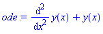 diff(diff(y(x), x), x)+y(x)