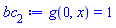 g(0, x) = 1