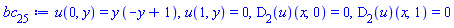 u(0, y) = y*(-y+1), u(1, y) = 0, (D[2](u))(x, 0) = 0, (D[2](u))(x, 1) = 0