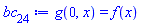 g(0, x) = f(x)