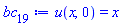 u(x, 0) = x