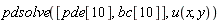 pdsolve([pde[10], bc[10]], u(x, y))
