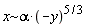 `~`[x]*alpha*(-y)^(5/3)