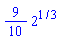 (9/10)*2^(1/3)