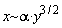 `~`[x]*alpha*y^(3/2)