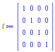 array( 1 .. 4, 1 .. 4, [( 4, 1 ) = (0), ( 1, 2 ) = (0), ( 2, 3 ) = (0), ( 1, 3 ) = (0), ( 2, 2 ) = (1), ( 4, 2 ) = (0), ( 3, 4 ) = (0), ( 1, 4 ) = (0), ( 3, 1 ) = (0), ( 4, 4 ) = (1), ( 3, 2 ) = (0), ( 1, 1 ) = (1), ( 2, 1 ) = (0), ( 4, 3 ) = (0), ( 3, 3 ) = (1), ( 2, 4 ) = (0)  ] )