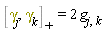 %AntiCommutator(Physics:-Dgamma[j], Physics:-Dgamma[k]) = 2*g[j, k]