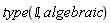 type(`&Iopf;`, algebraic)