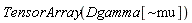 TensorArray(Dgamma[`~mu`])
