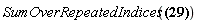 SumOverRepeatedIndices(Physics[`*`](Physics[Dgamma][mu], Physics[Dgamma][`~lambda`], Physics[Dgamma][`~nu`], Physics[Dgamma][`~rho`], Physics[Dgamma][`~mu`]) = -2*Physics[`*`](Physics[Dgamma][`~rho`], Physics[Dgamma][`~nu`], Physics[Dgamma][`~lambda`]))