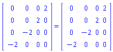 Matrix(%id = 18446744078647302614) = Matrix(%id = 18446744078647302974)