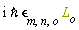 I*`&hbar;`*`&epsilon;`[m, n, o]*L[o]
