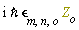 I*`&hbar;`*`&epsilon;`[m, n, o]*Z[o]