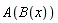 A(B(x))