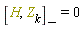 "[H,Z[k]][-]=0"