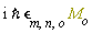 I*`&hbar;`*`&epsilon;`[m, n, o]*M[o]