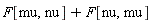 F[mu, nu]+F[nu, mu]
